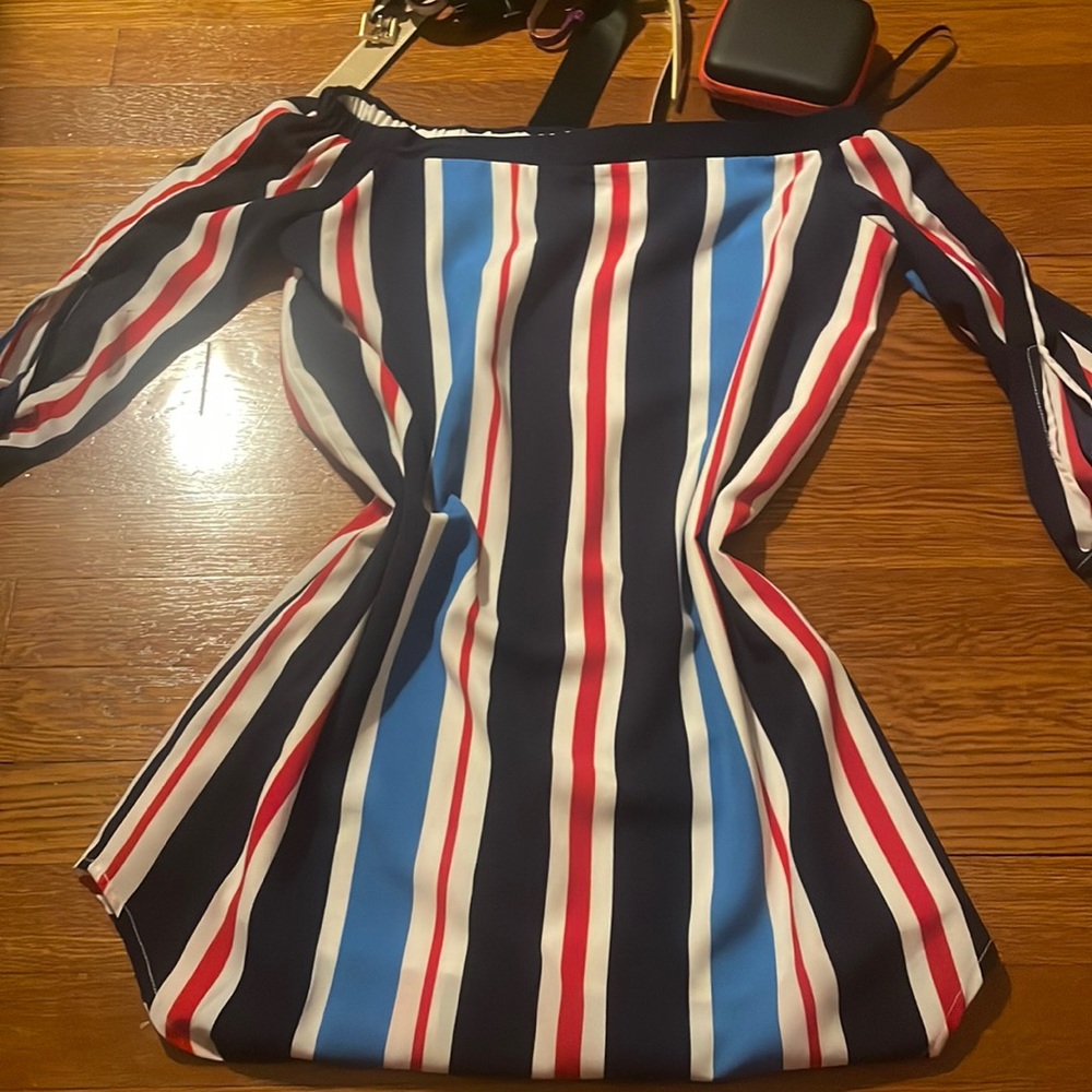 red white and blue dress